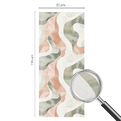 Mlečna folija za okna vitraž Barviti valovi