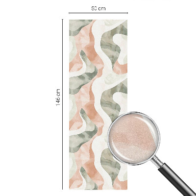 Mlečna folija za okna vitraž Barviti valovi