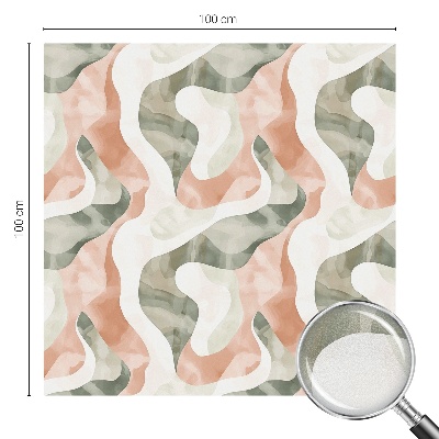 Mlečna folija za okna vitraž Barviti valovi