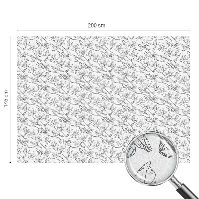 Folija za okna proti soncu Ptice in rože