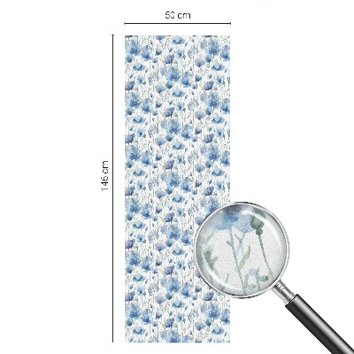 Okenska folija za zaščito pred pogledi Akvarelne rože