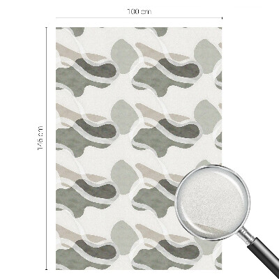 Mlečna folija za okna vitraž Organski vzorec