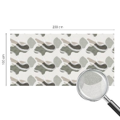 Mlečna folija za okna vitraž Organski vzorec