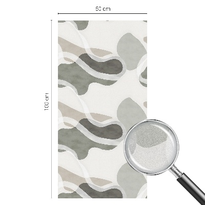 Mlečna folija za okna vitraž Organski vzorec