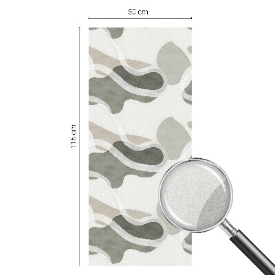 Mlečna folija za okna vitraž Organski vzorec