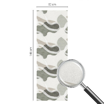 Mlečna folija za okna vitraž Organski vzorec