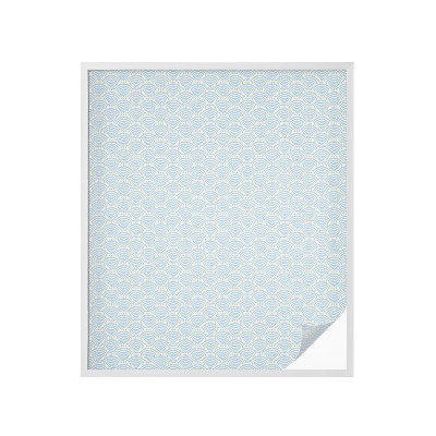 Mlečna folija za okna vitraž Japonski valovi