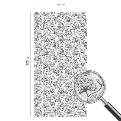 Dekorativna folija za steklo vitraž Botanični motiv