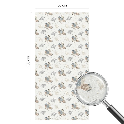 Okenska folija za zaščito pred pogledi Vzorec ptic