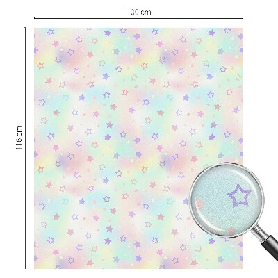 Okenska folija vitraž za zasebnost Mavrični vzorci