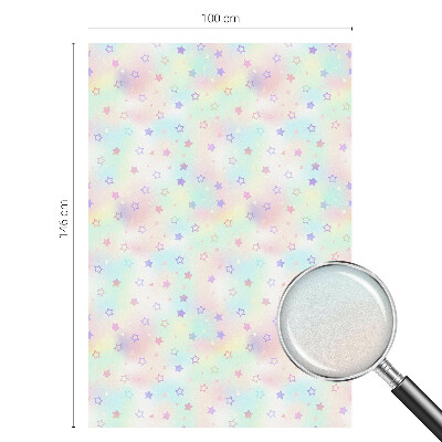 Okenska folija vitraž za zasebnost Mavrični vzorci