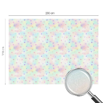 Okenska folija vitraž za zasebnost Mavrični vzorci