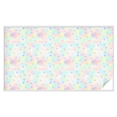 Okenska folija vitraž za zasebnost Mavrični vzorci