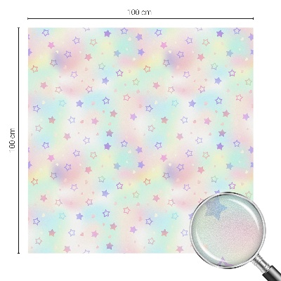 Okenska folija vitraž za zasebnost Mavrični vzorci