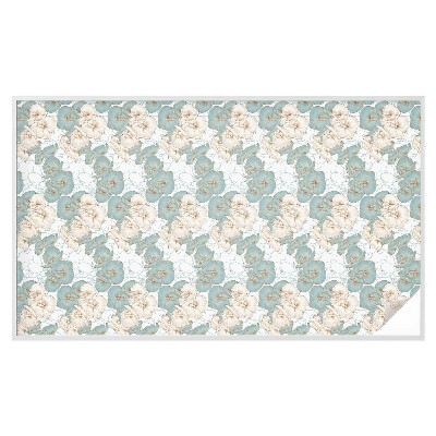 Okenska folija vitraž za zasebnost Nežne rože