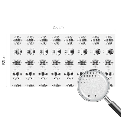Okenska folija vitraž za zasebnost Pikčasti krogi