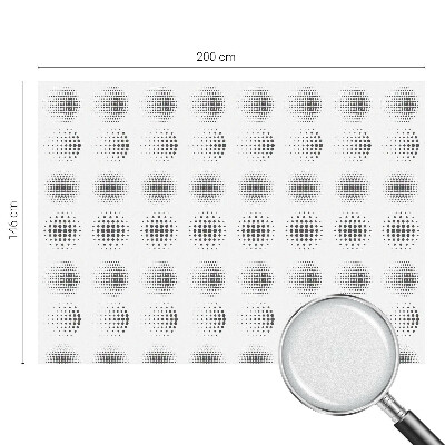 Okenska folija vitraž za zasebnost Pikčasti krogi