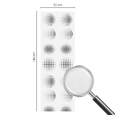 Okenska folija vitraž za zasebnost Pikčasti krogi