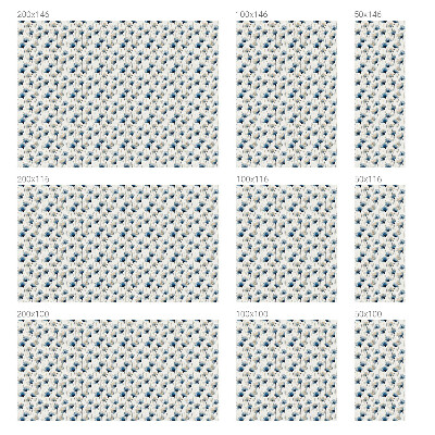 Mlečna folija za okna vitraž Modre rože