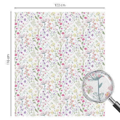 Dekorativna folija za steklo vitraž Cvetlični travnik