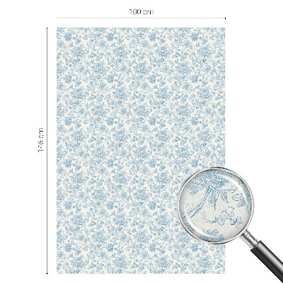 Folija za okna proti soncu Cvetlični vzorec