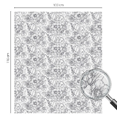 Okenska folija za zaščito pred pogledi Cvetlična eleganca