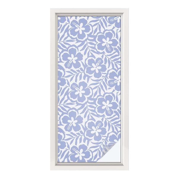 Dekorativna folija za steklo vitraž Cvetovi hibiskusa