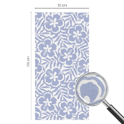 Dekorativna folija za steklo vitraž Cvetovi hibiskusa