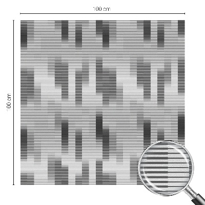 Okenska folija vitraž za zasebnost Grafična mreža