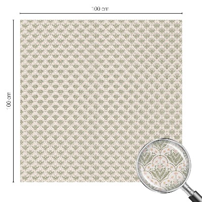 Okenska folija vitraž za zasebnost Rastlinski okraski