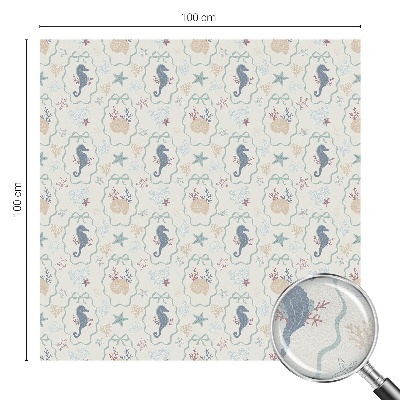 Okenska folija za zaščito pred pogledi Morski konjički