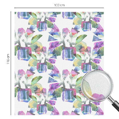 Dekorativna folija za steklo vitraž Barvita abstrakcija