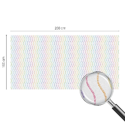 Mlečna folija za okna vitraž Mavrične črte