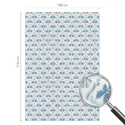 Okenska folija vitraž za zasebnost Modre palme