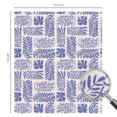 Folija za okna proti soncu Rastlinski vzorci