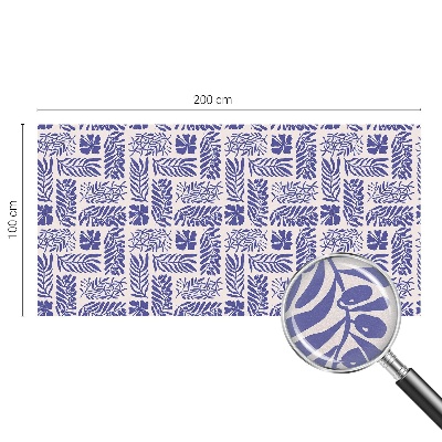 Folija za okna proti soncu Rastlinski vzorci