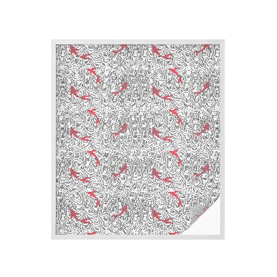 Mlečna folija za okna vitraž Valovit vzorec