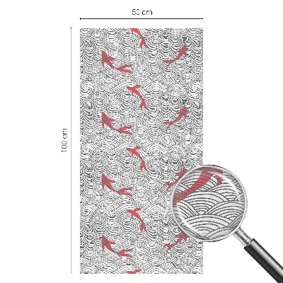 Mlečna folija za okna vitraž Valovit vzorec