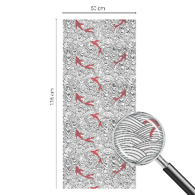 Mlečna folija za okna vitraž Valovit vzorec
