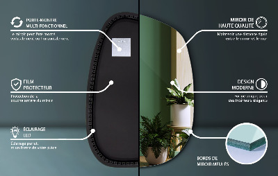 Led ogledalo nepravilna oblika v obliki packe