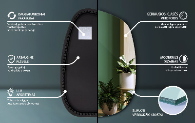 Led ogledalo nepravilna oblika v obliki packe
