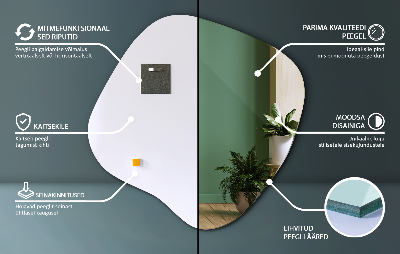 Ogledalo v obliki packe subtilno
