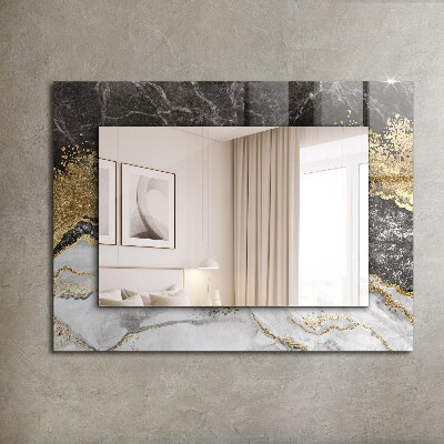 Okrasno ogledalo Abstraktni marmor z žilami