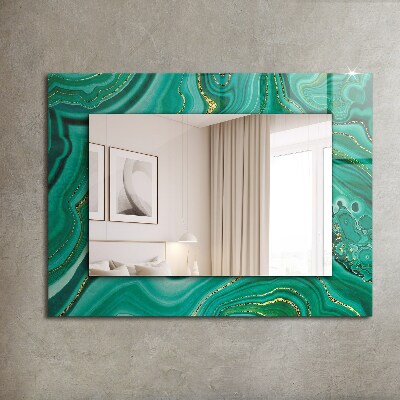 Okrasno ogledalo Zelena abstraktna tekstura