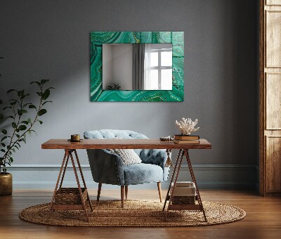 Okrasno ogledalo Zelena abstraktna tekstura
