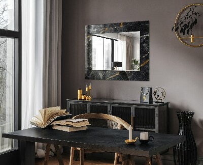Okrasno ogledalo Žile črnega marmorja