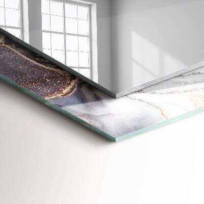 Tiskano ogledalo Marmorna abstraktna umetnost