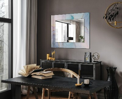 Okrasno ogledalo Abstraktna akvarelna umetnost