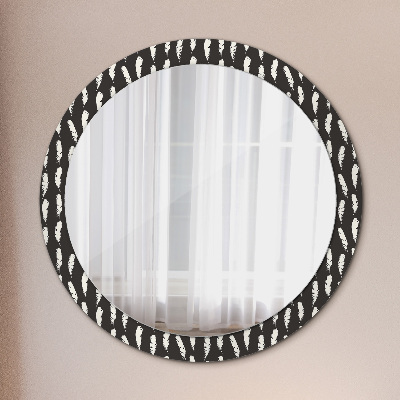 Okroglo okrasno ogledalo Perje
