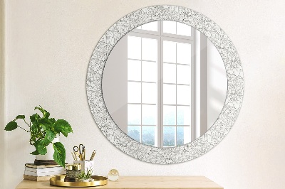 Okroglo okrasno ogledalo Rože lotos